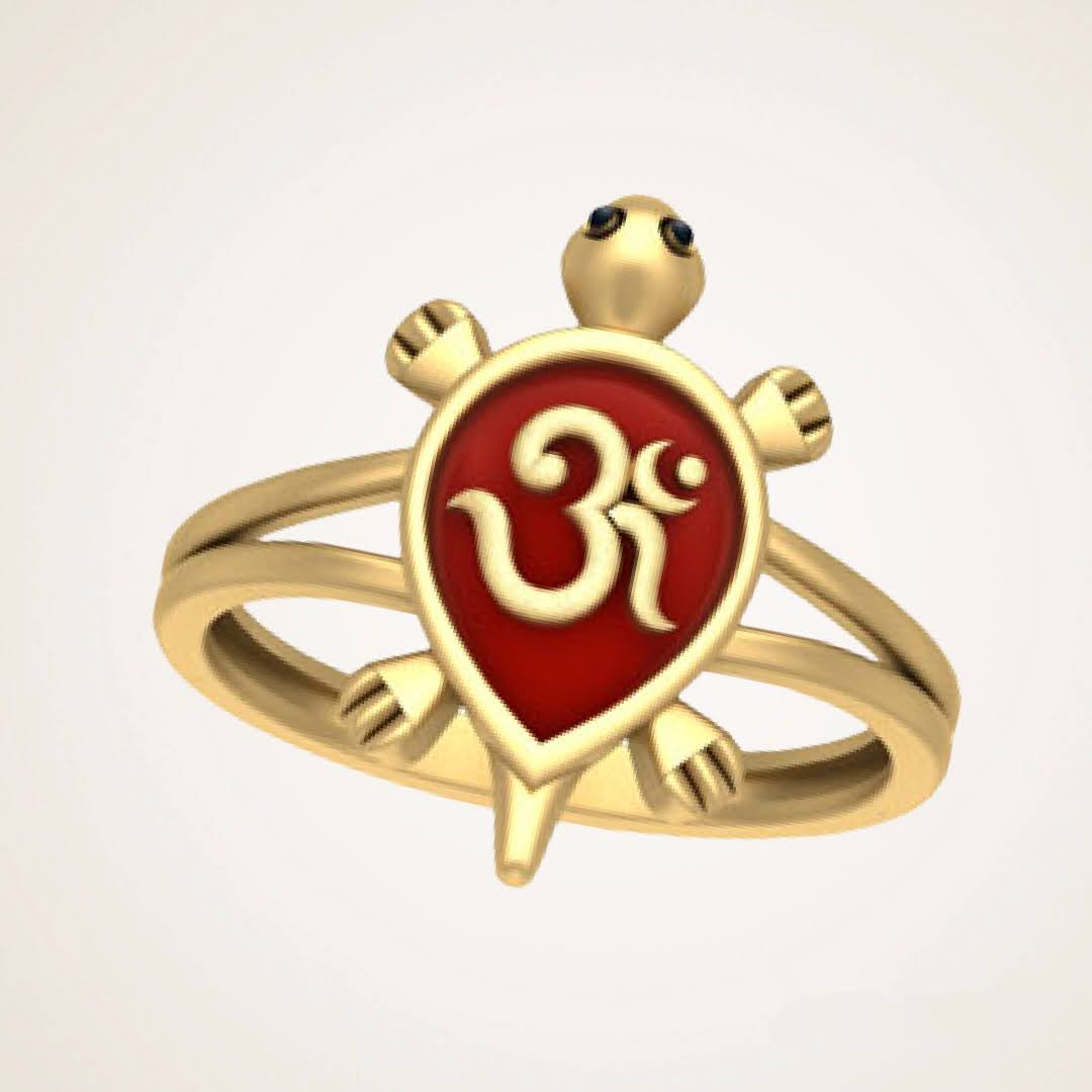 Divine Om Tortoise Ring